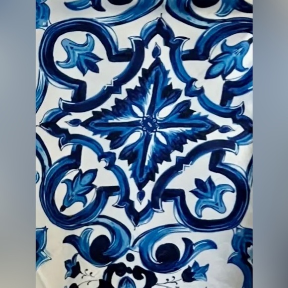 Summer Blues Cropped Top Midi Skirt Two-Piece Set - Picture 7 of 16